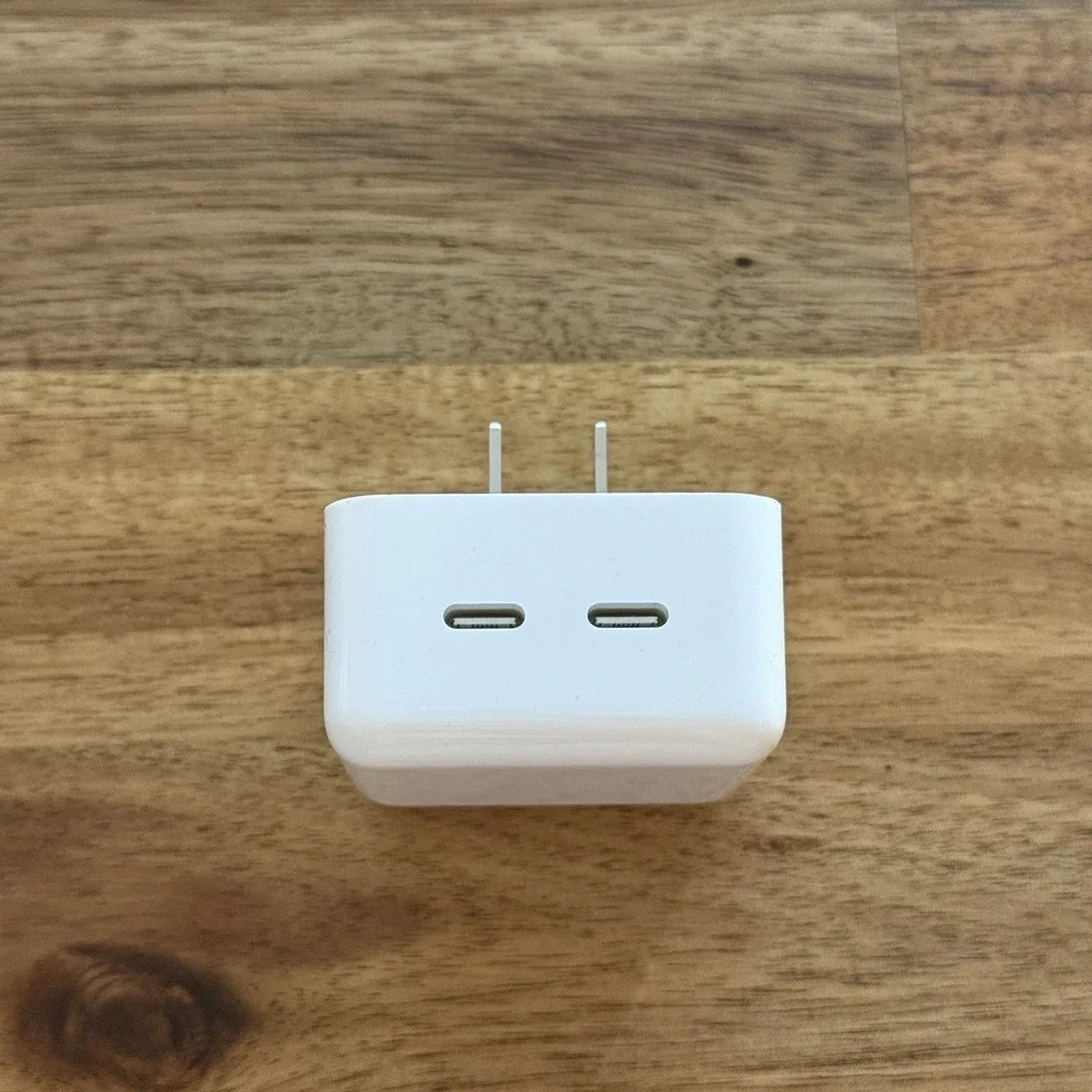 OEM Apple Dual USB-C Port 35W Power Adapter A2571 MW2H3AM/A Compact USED Genuine